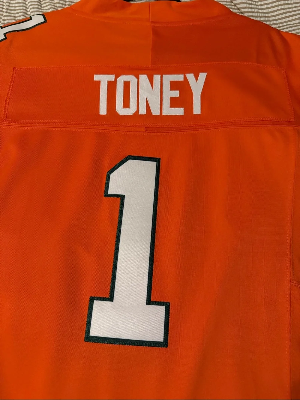 Malachi Toney #1 Jersey Miami Hurricanes